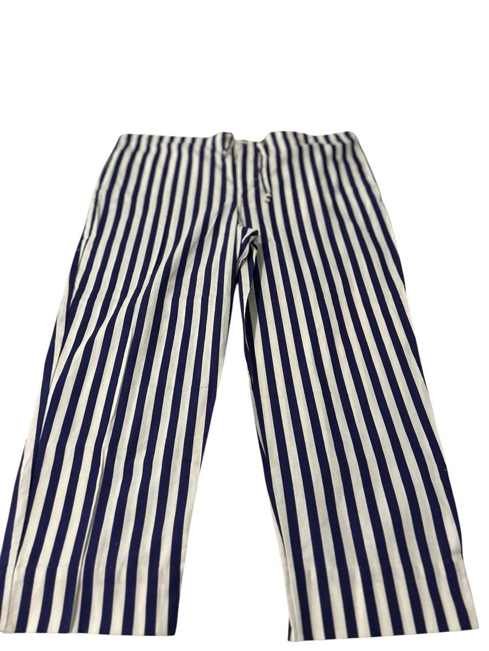 Nautica Blue and White Vertical Stripe Drawstring Pants